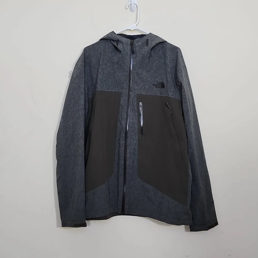 The North Face Men's Windbreaker Grey Full Zip Jacket Size XL